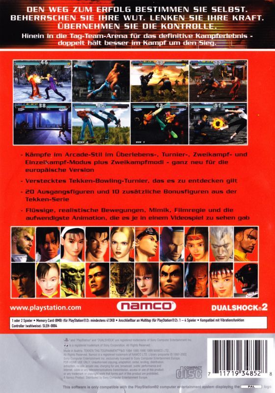 Tekken Tag Tournament - PS2 - DE