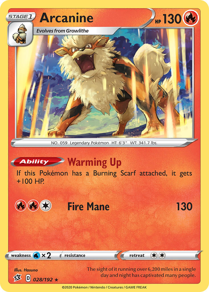 Arcanine - 028/192 - EN