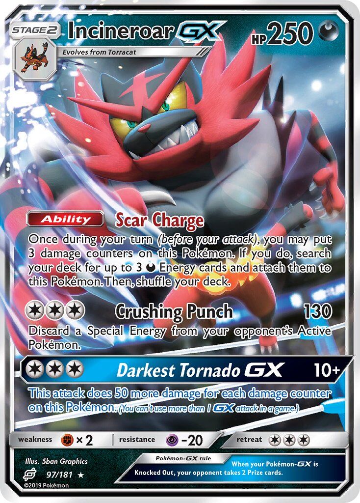 Incineroar-GX - 97/181 - EN Incineroar-GX - 97/181 - EN