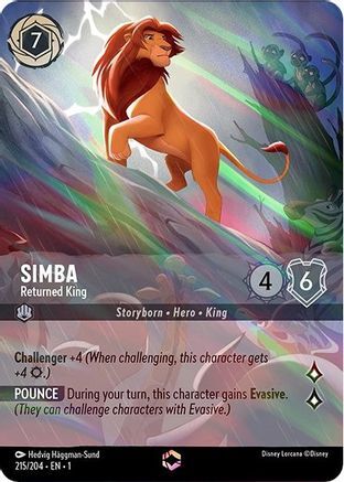 Simba - Returned King (Enchanted) - 215/204 - EN Simba - Returned King (Enchanted) - 215/204 - EN