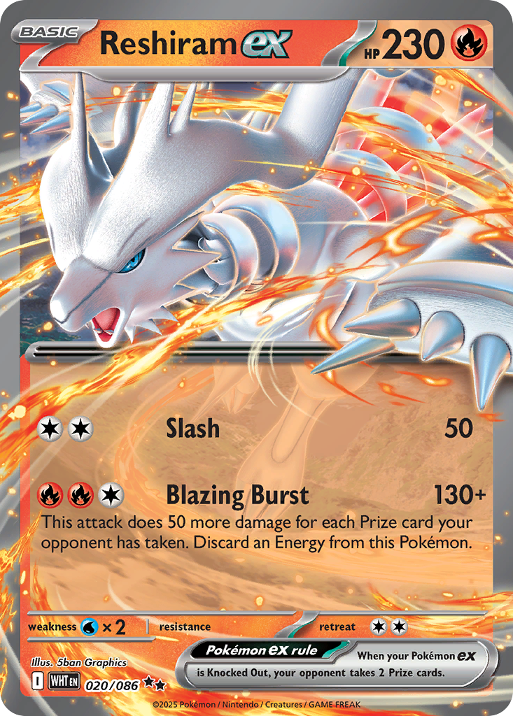 Reshiram ex - 020/086 - EN