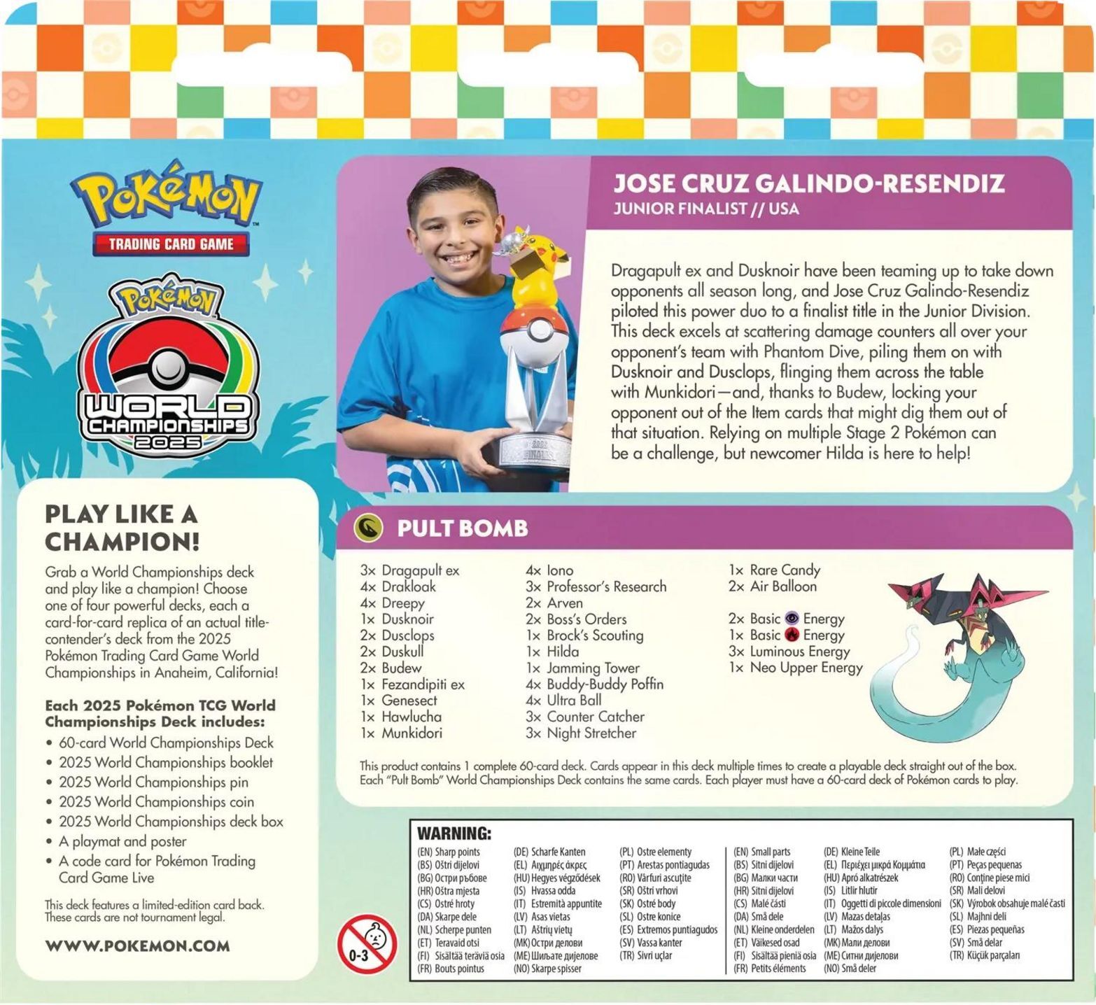 Pokémon TCG: 2025 World Championships Deck - Jose Cruz Galindo-Resendiz Dragapult ex - EN