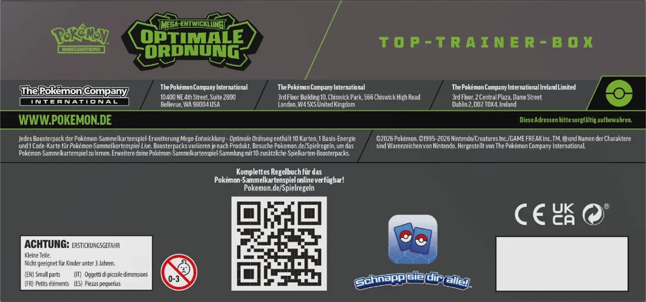 Pokémon TCG: Mega-Entwicklung (ME03) - Optimale Ordnung Elite Trainer Box - DE