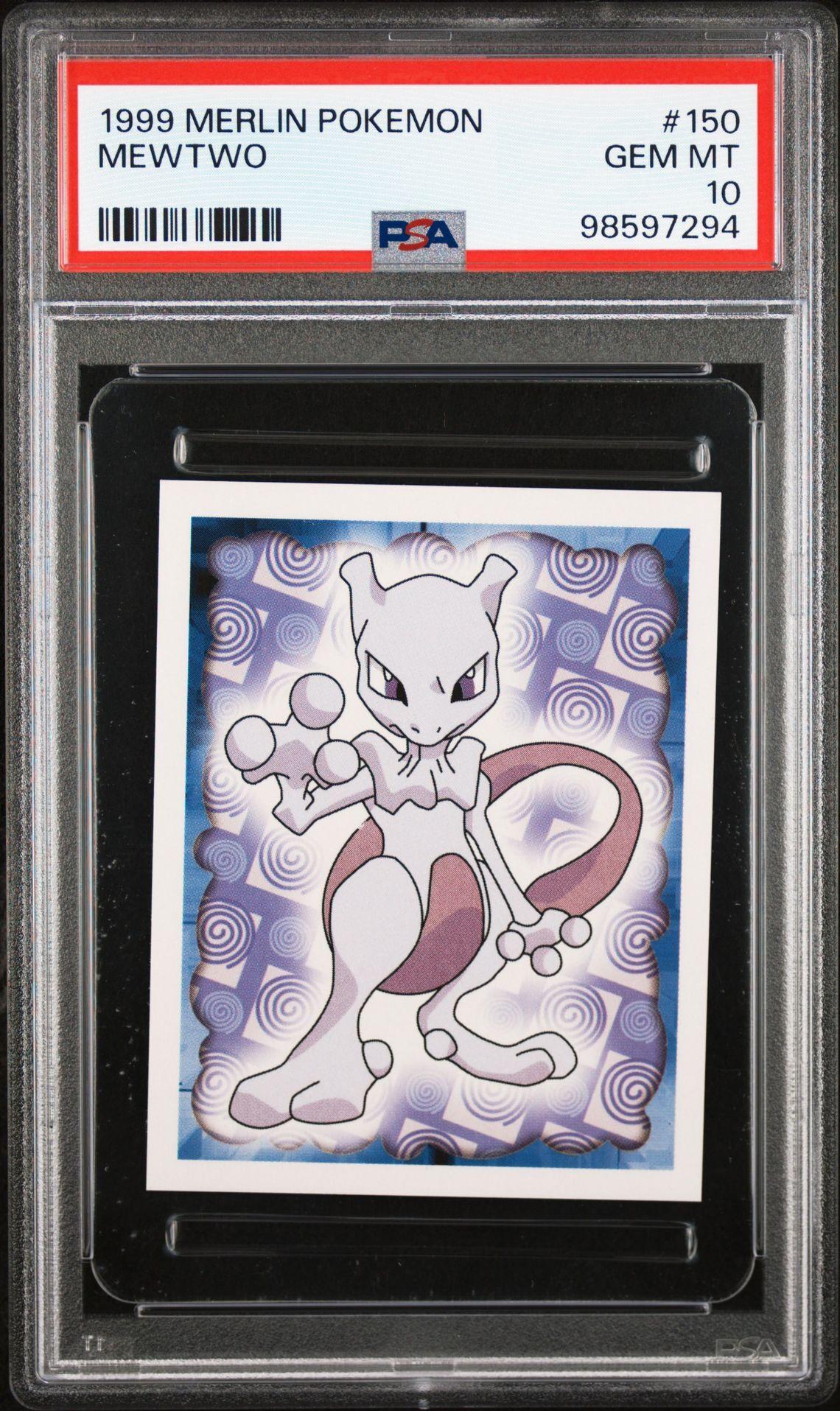 1999 MERLIN POKEMON 150 MEWTWO - PSA 10 GEM-MT - Pokémon