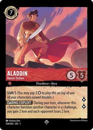 Aladdin - Heroic Outlaw - 104/204 - EN Aladdin - Heroic Outlaw - 104/204 - EN