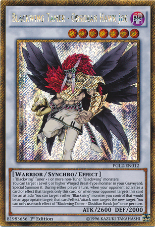 Schwarzflügelzähmer - Obsidianfalke Joe - PGL2-012 - Gold Secret Rare - 1. Auflage Schwarzflügelzähmer - Obsidianfalke Joe - PGL2-012 - Gold Secret Rare - 1. Auflage