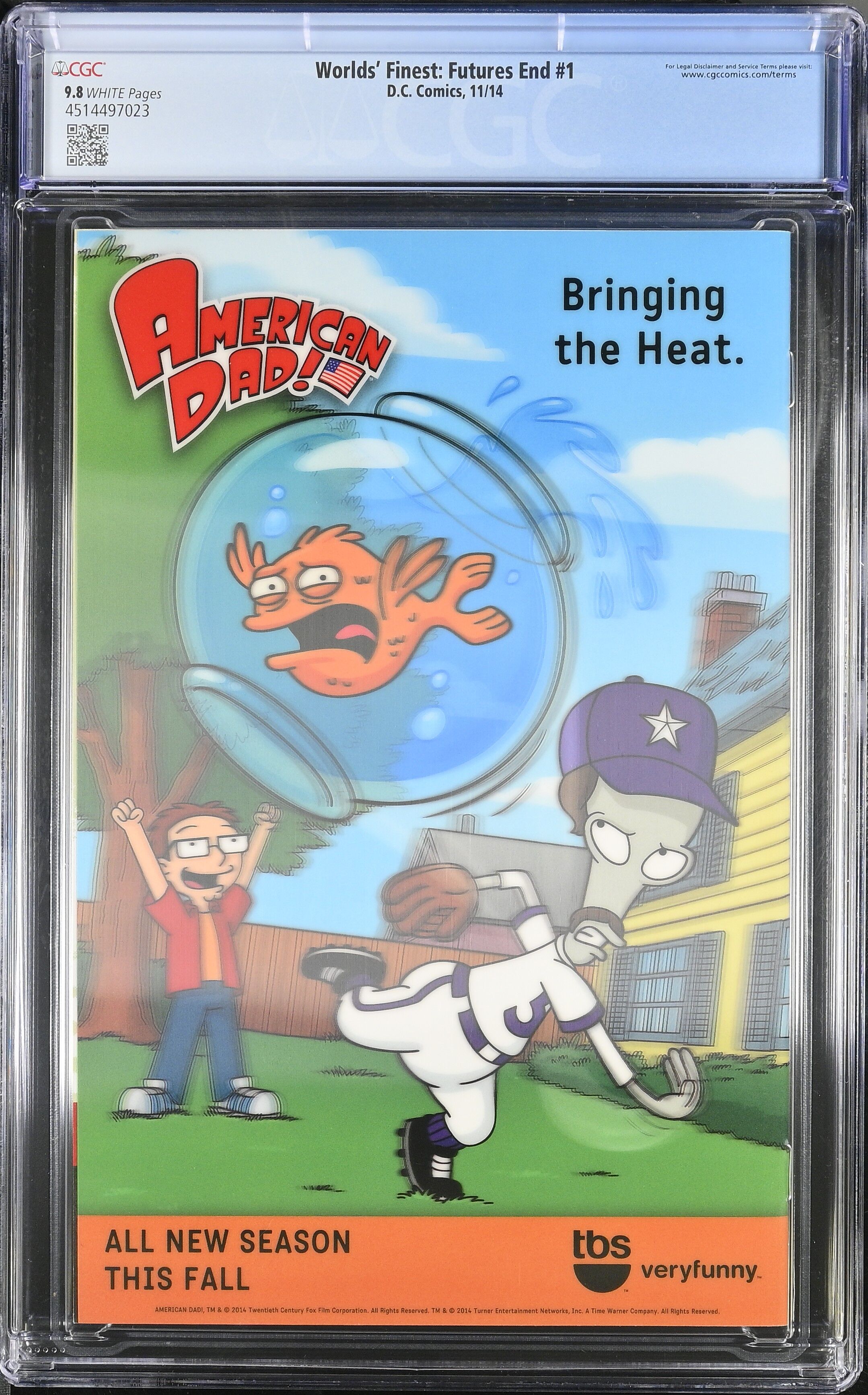 Worlds' Finest: Futures End #1 CGC 9.8 3D Lenticular Cover