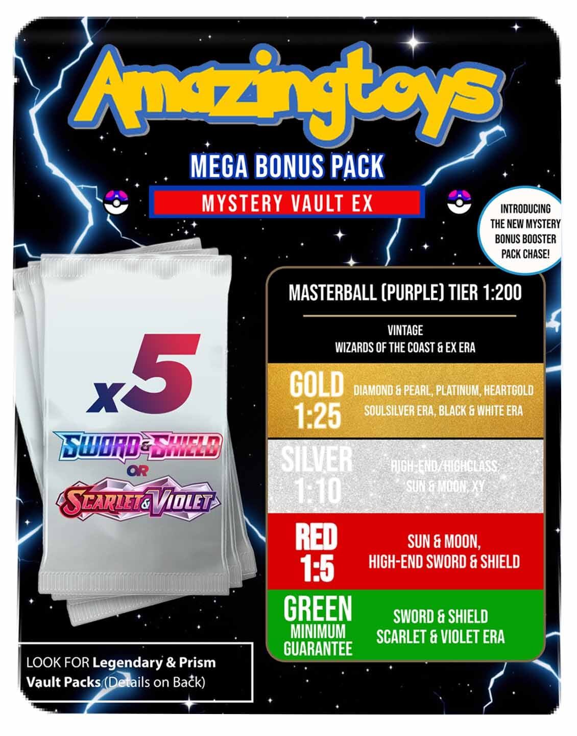 Pokémon AMAZINGTOYS® Ultimate Mystery Vault EX Booster Pack - Wave 3