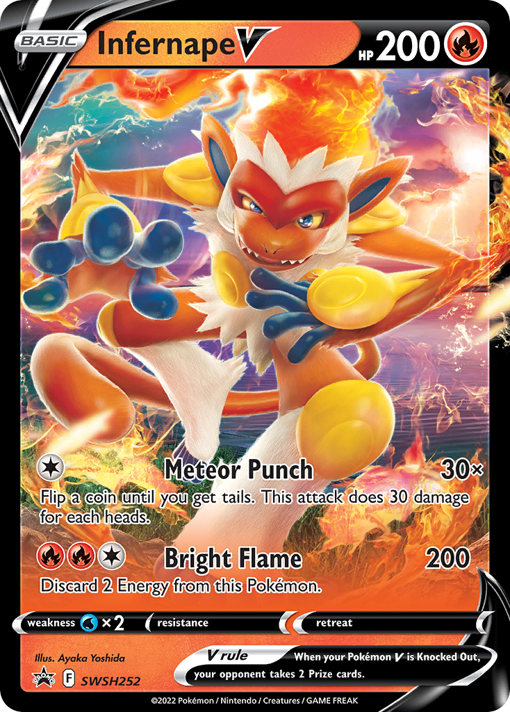 Infernape V - SWSH252 - Pokémon TCG - Near Mint - EN
