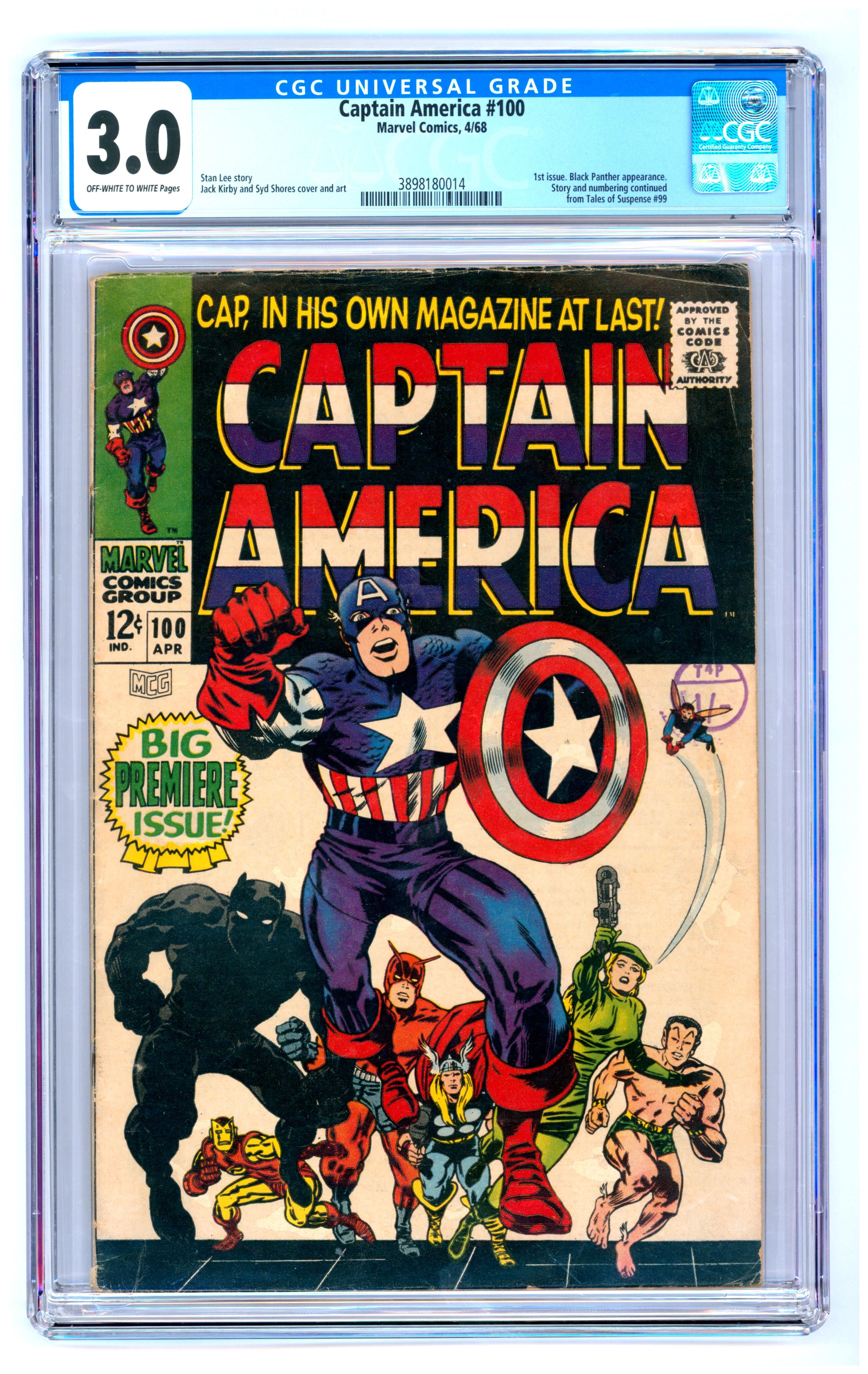 Captain America #100 CGC 3.0 Captain America #100 CGC 3.0