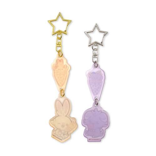 PokePeace Acrylic Keyholder Set Scorbunny & Espurr Sweets Shop
