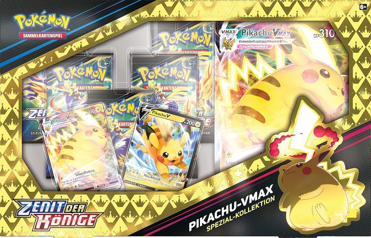 Pokémon Schwert & Schild Zenit der Könige: Pikachu VMAX Spezial-Kollektion Box - DE