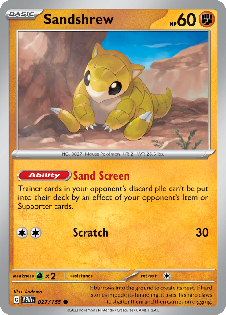 Sandshrew - 027/207 - EN