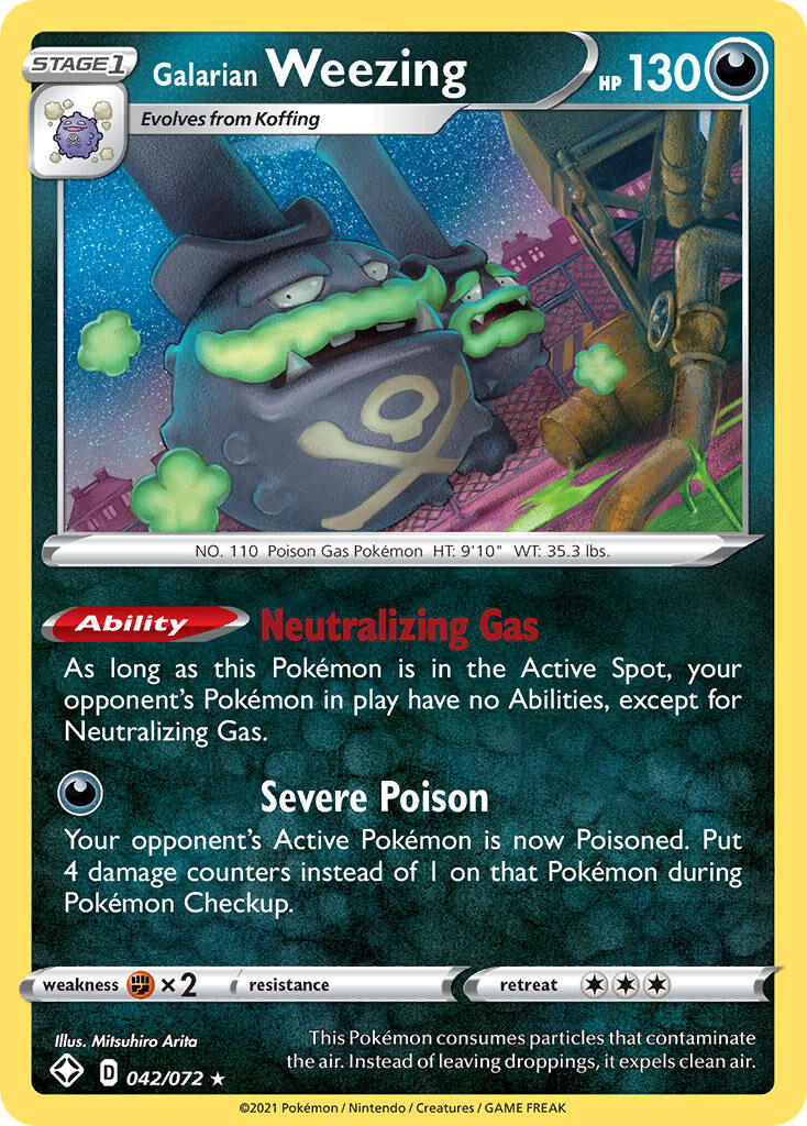 Galarian Weezing - 042/072 - EN