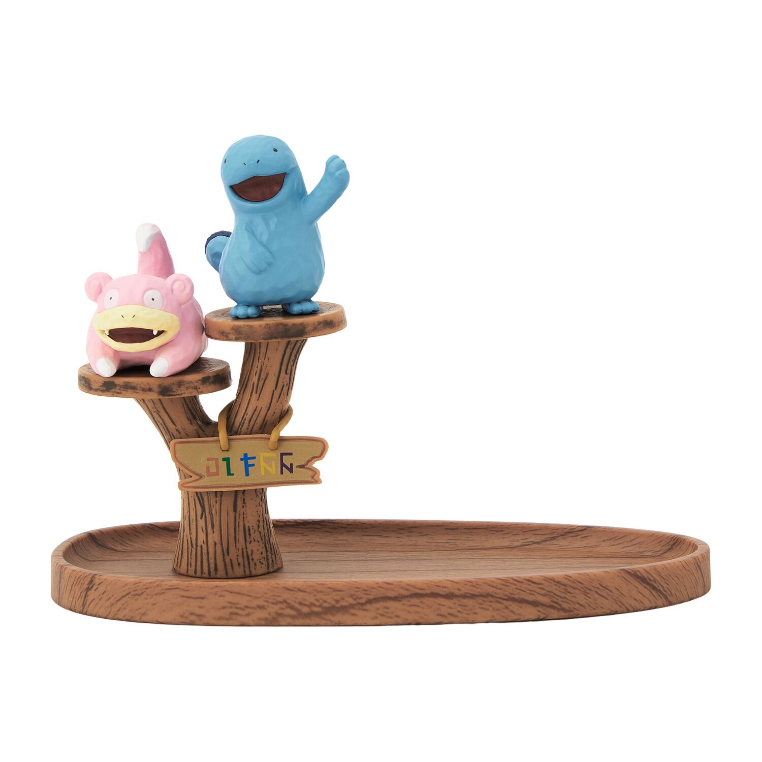 Pokémon Concierge - Slowpoke & Nuovo Wood-Style Accessory Tray - 15 cm