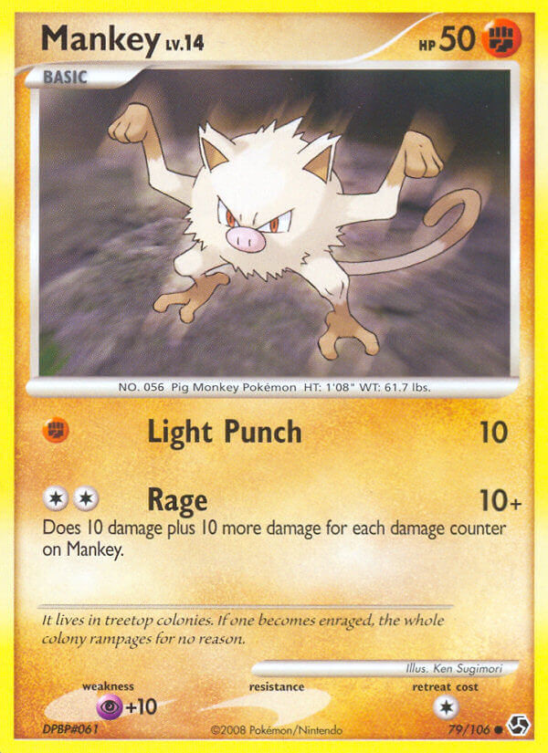 Mankey - 79/106 - Reverse Holo - EN