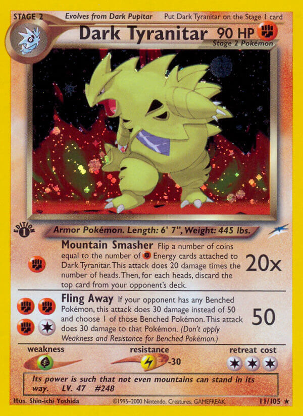 Dark Tyranitar - 11/113 - 1st Edition - EN Dark Tyranitar - 11/113 - 1st Edition - EN