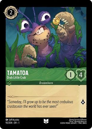Tamatoa - Drab Little Crab - 92/204 - EN Tamatoa - Drab Little Crab - 92/204 - EN