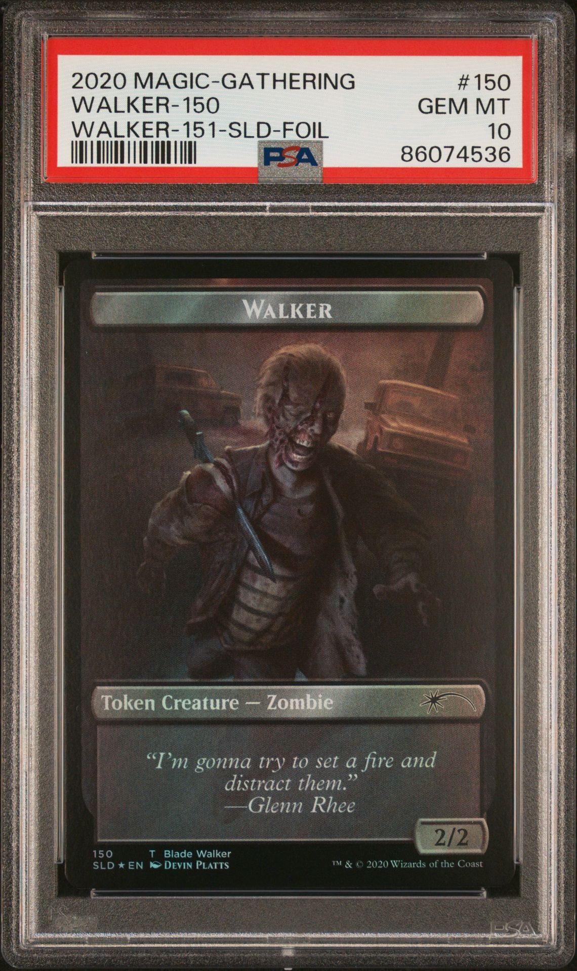 2020 MAGIC THE GATHERING SECRET LAIR DROP 150 WALKER-150/WALKER-151 FOIL - PSA 10 GEM-MT