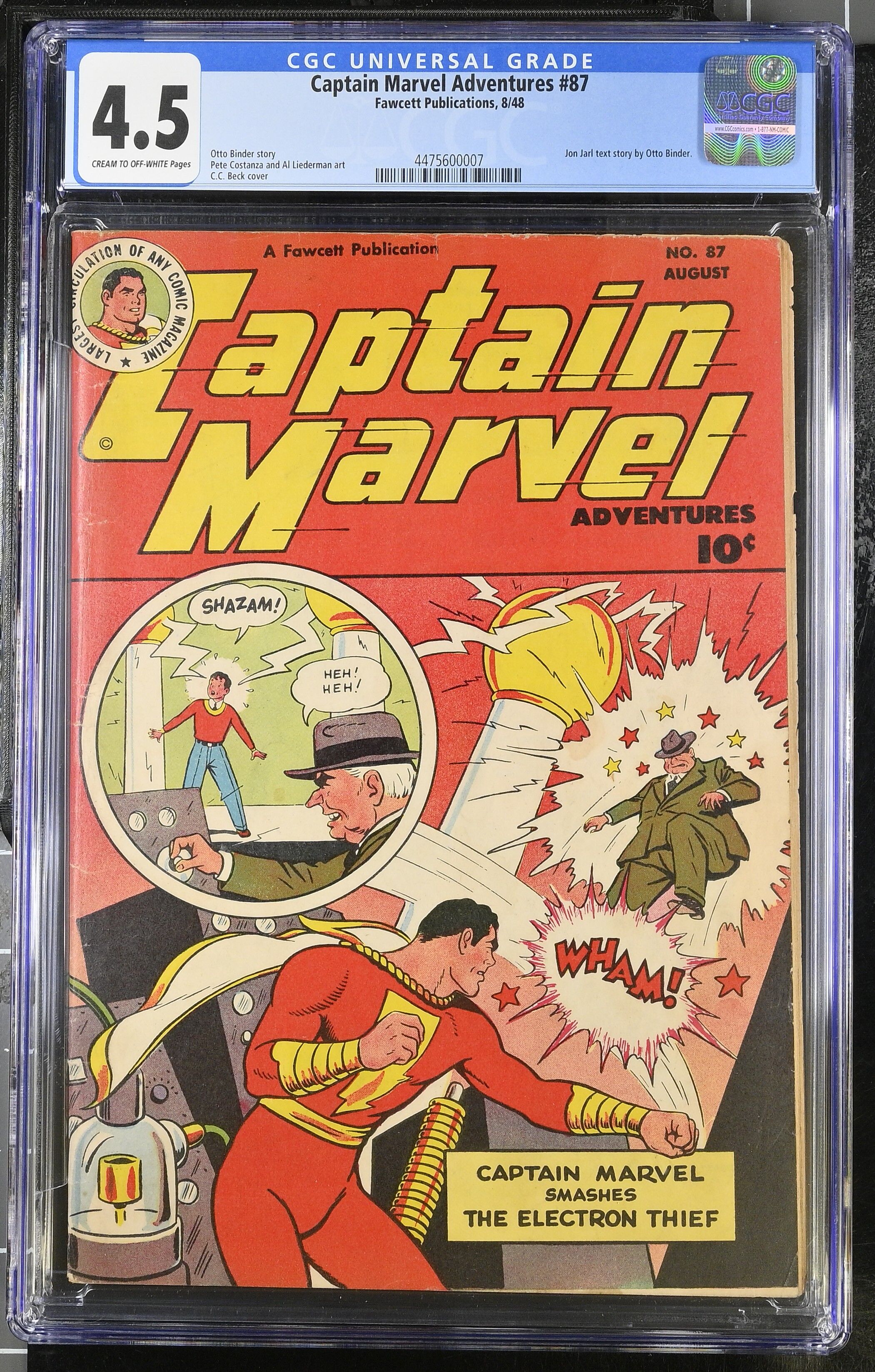 Captain Marvel Adventures #87 CGC 4.5 Captain Marvel Adventures #87 CGC 4.5