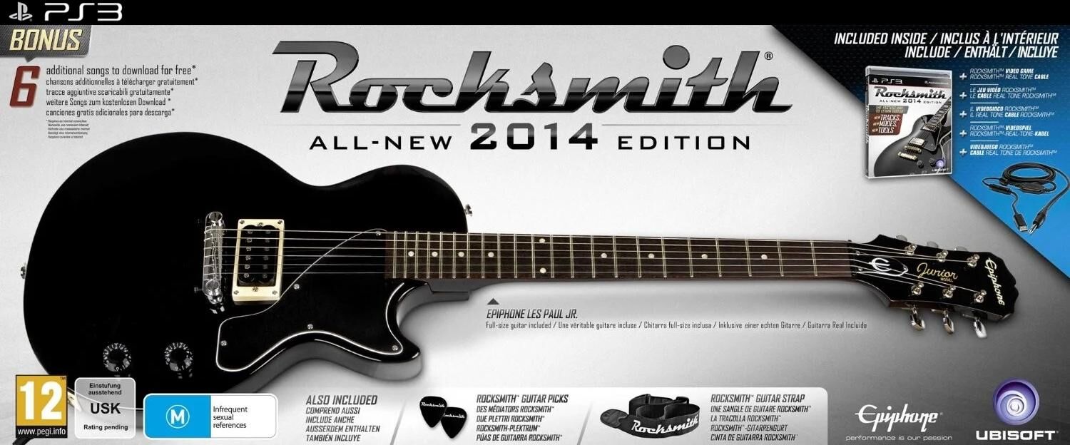 Rocksmith 2014 [Guitar Bundle] - OVP - PS3 - EN