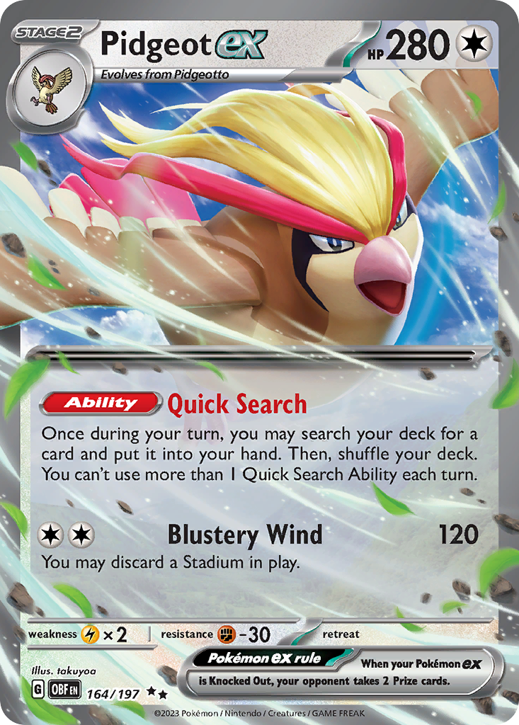 Pidgeot ex - 164/230 - EN Pidgeot ex - 164/230 - EN