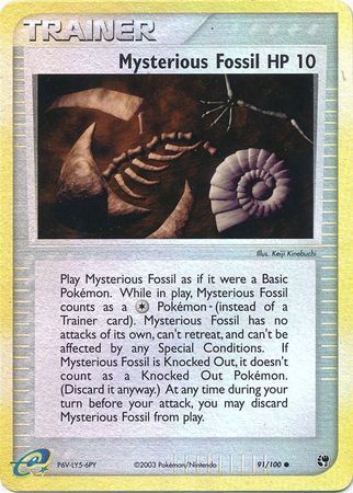 Mysterious Fossil - 91/100 - Reverse Holo - EN