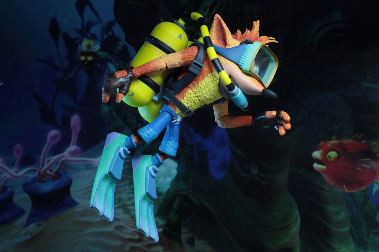 Crash Bandicoot Deluxe Actionfigur Scuba Crash 14 cm