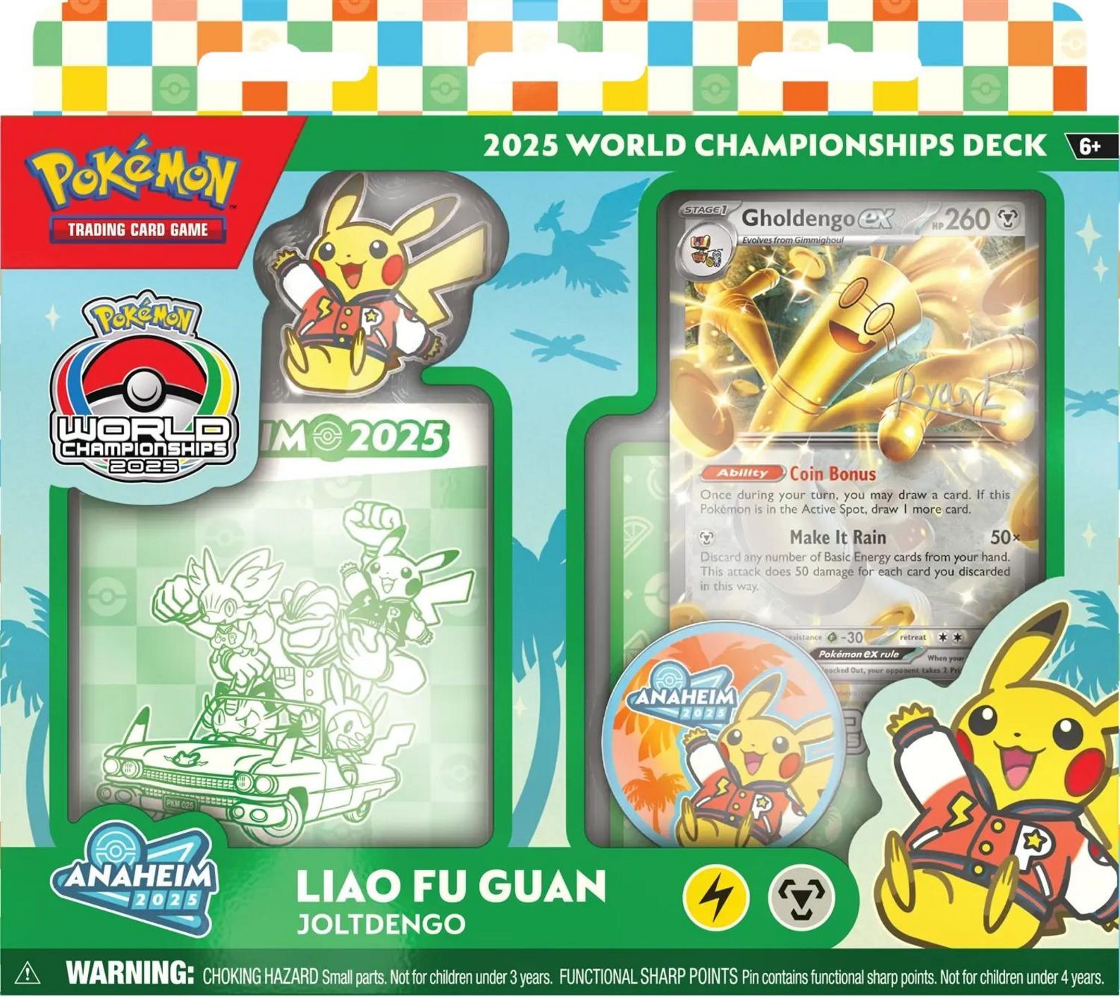 Pokémon TCG: 2025 World Championships Deck - Liao Fu Guan - Gholdengo ex - EN