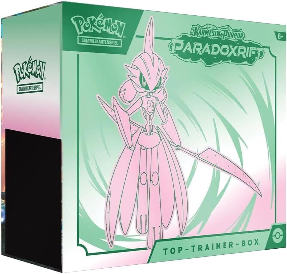 Pokémon TCG: Karmesin & Purpur - Paradoxrift Top-Trainer-Box (Eisenkrieger) - DE