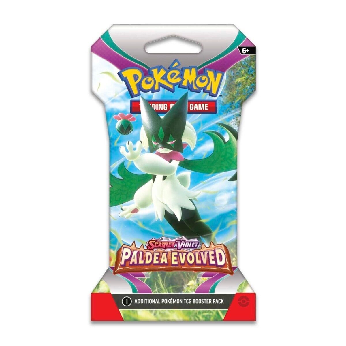 Pokémon TCG: Scarlet & Violet - Paldea Evolved Sleeved Booster Pack (10 Cards) - EN Pokémon TCG: Scarlet & Violet - Paldea Evolved Sleeved Booster Pack (10 Cards) - EN