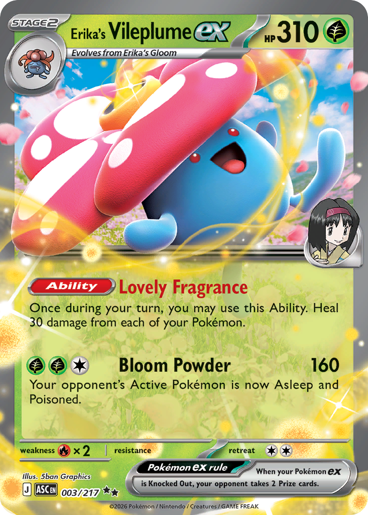 Erika’s Vileplume ex - 003/217 - EN
