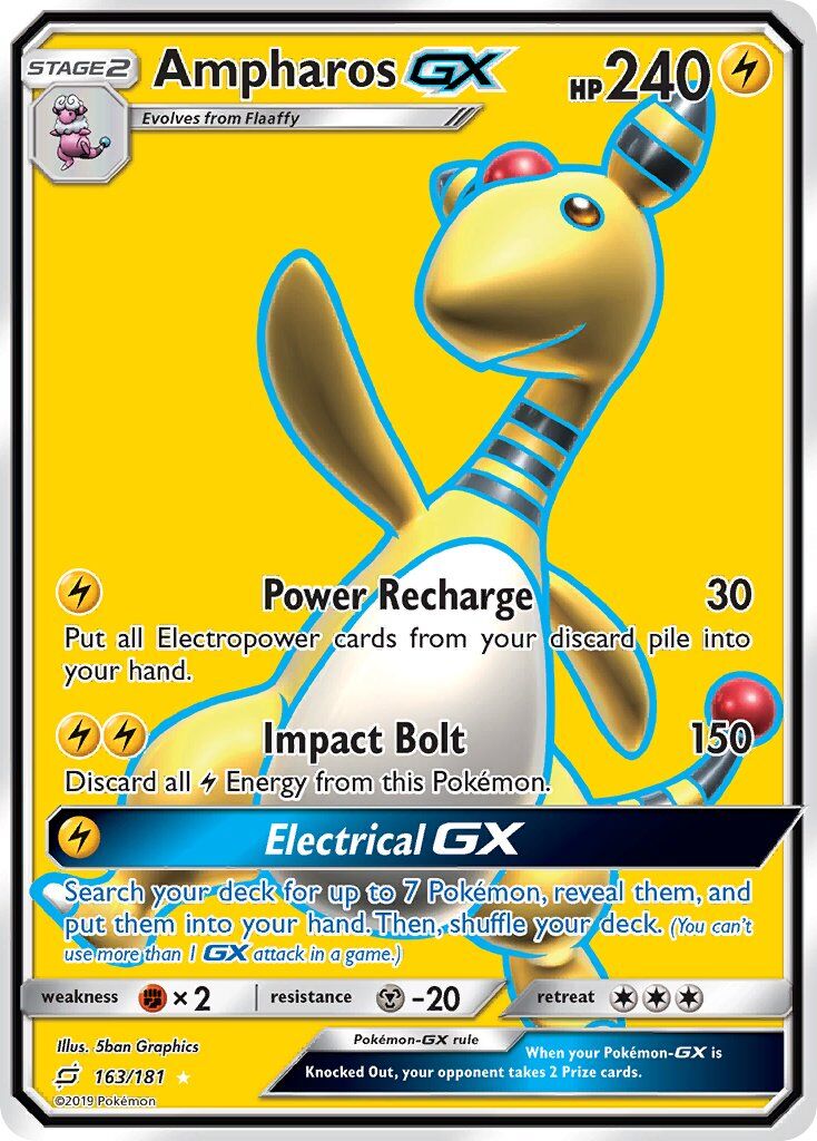 Ampharos-GX - 163/181 - EN