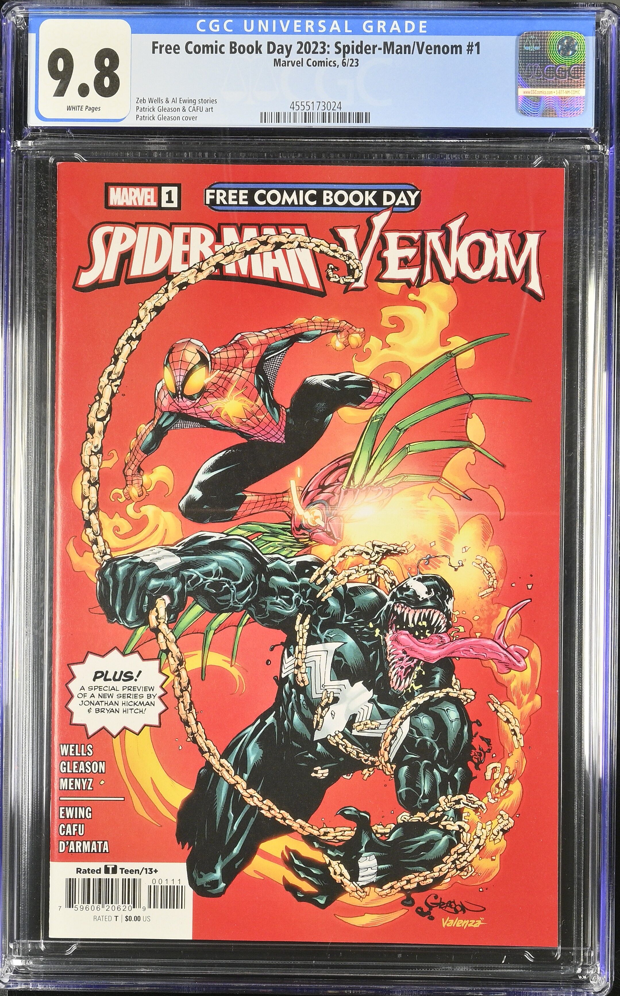 FCBD 2023: Spider-Man Venom #1 CGC 9.8 Top Pop!