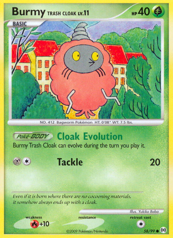 Burmy Trash Cloak - 58/99 - EN Burmy Trash Cloak - 58/99 - EN