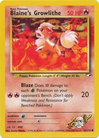 Blaine’s Growlithe - 62/132 - Unlimited - EN