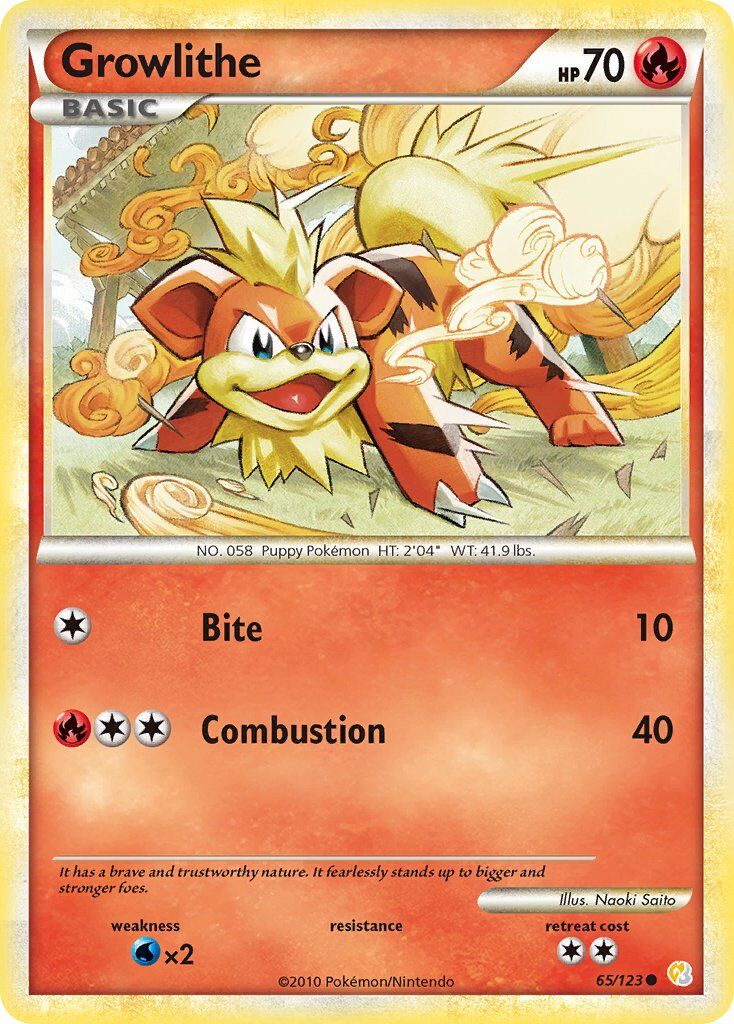 Growlithe - 65/123 - EN Growlithe - 65/123 - EN