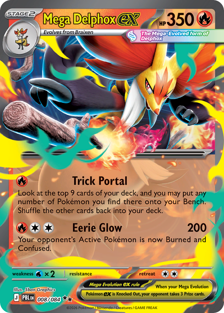Mega Delphox ex - 008/084 - EN