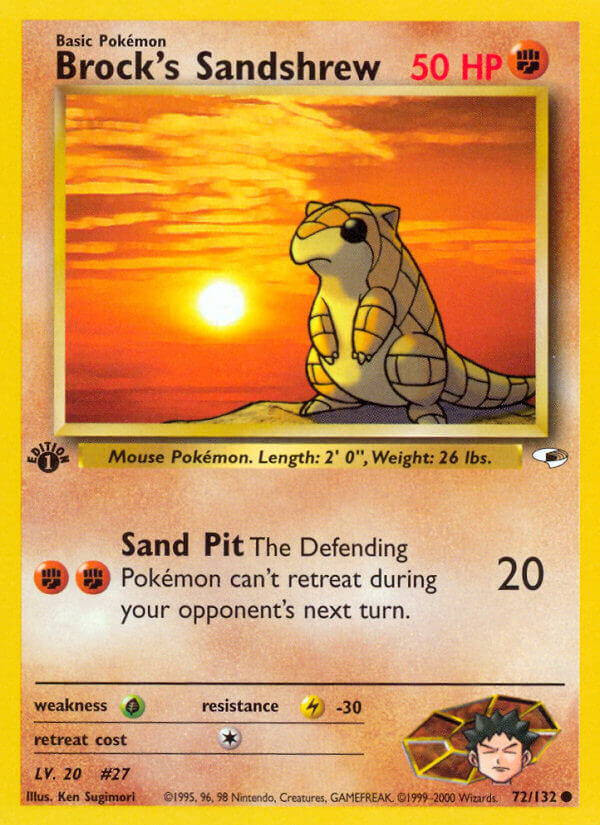 Brock’s Sandshrew - 72/132 - EN Brock’s Sandshrew - 72/132 - EN