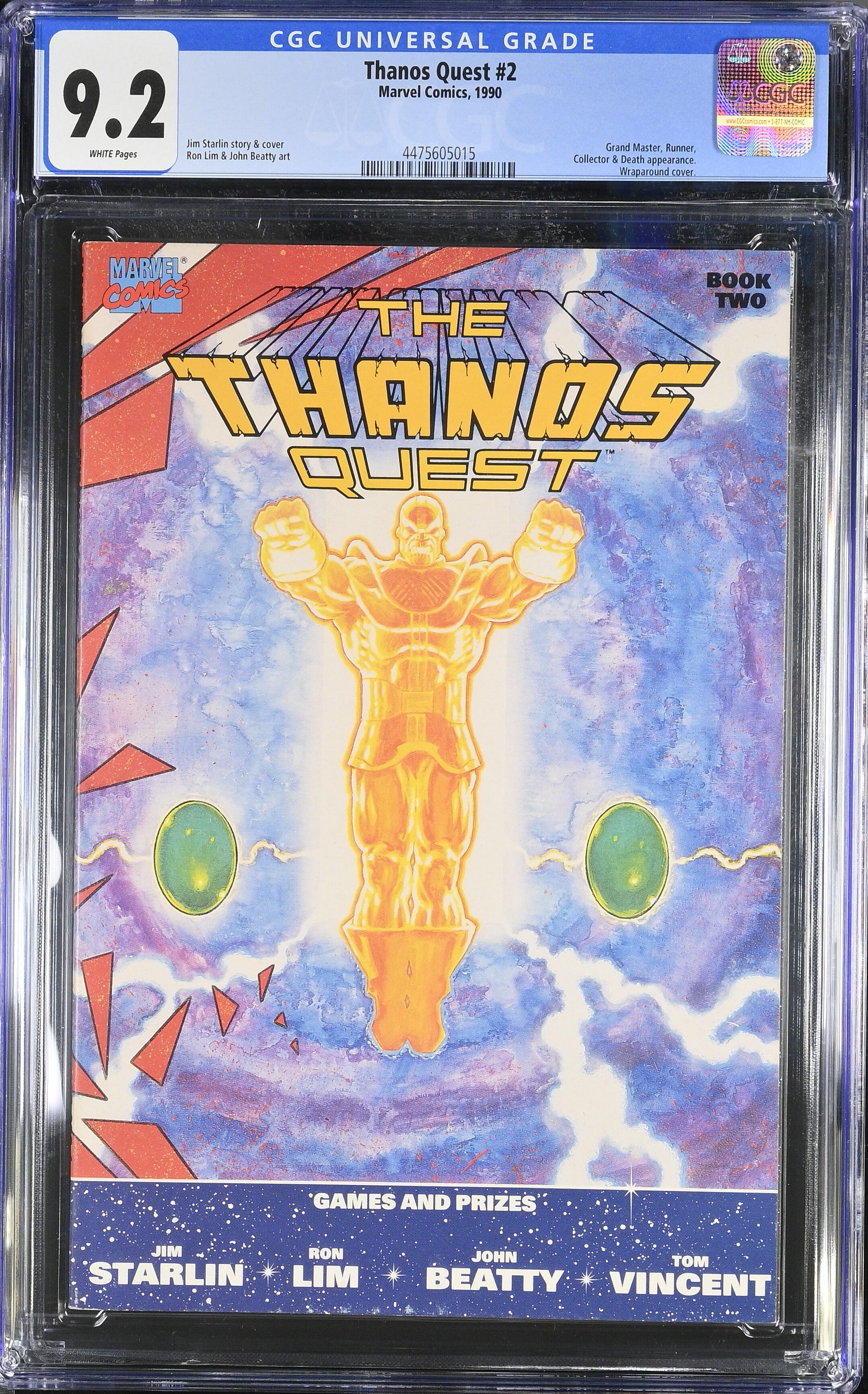 Thanos Quest #2 CGC 9.2 Thanos Quest #2 CGC 9.2