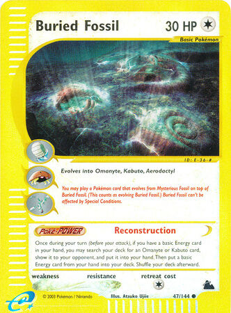 Buried Fossil - 47/144 - Reverse Holo - EN