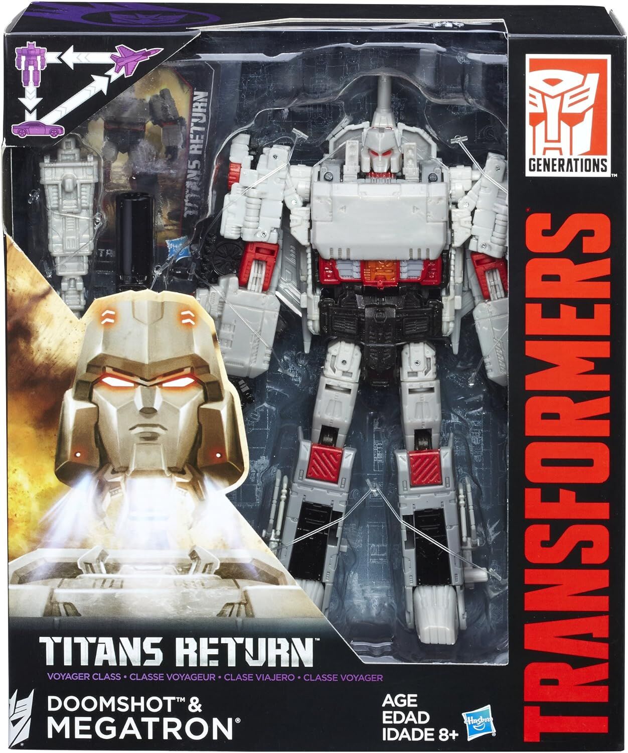 Transformers Generations Titans Return Doomshot & G1 Megatron Voyager Action Figure