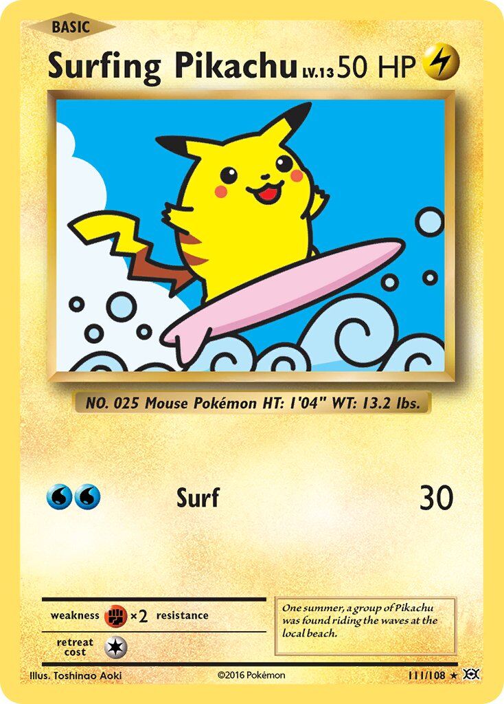 Surfing Pikachu - 111/108 - EN