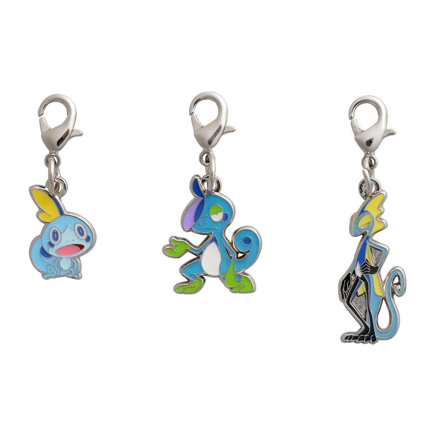 Pokemon Center - Sobble, Drizzile, Inteleon Schlüsselanhänger - 3 Stück