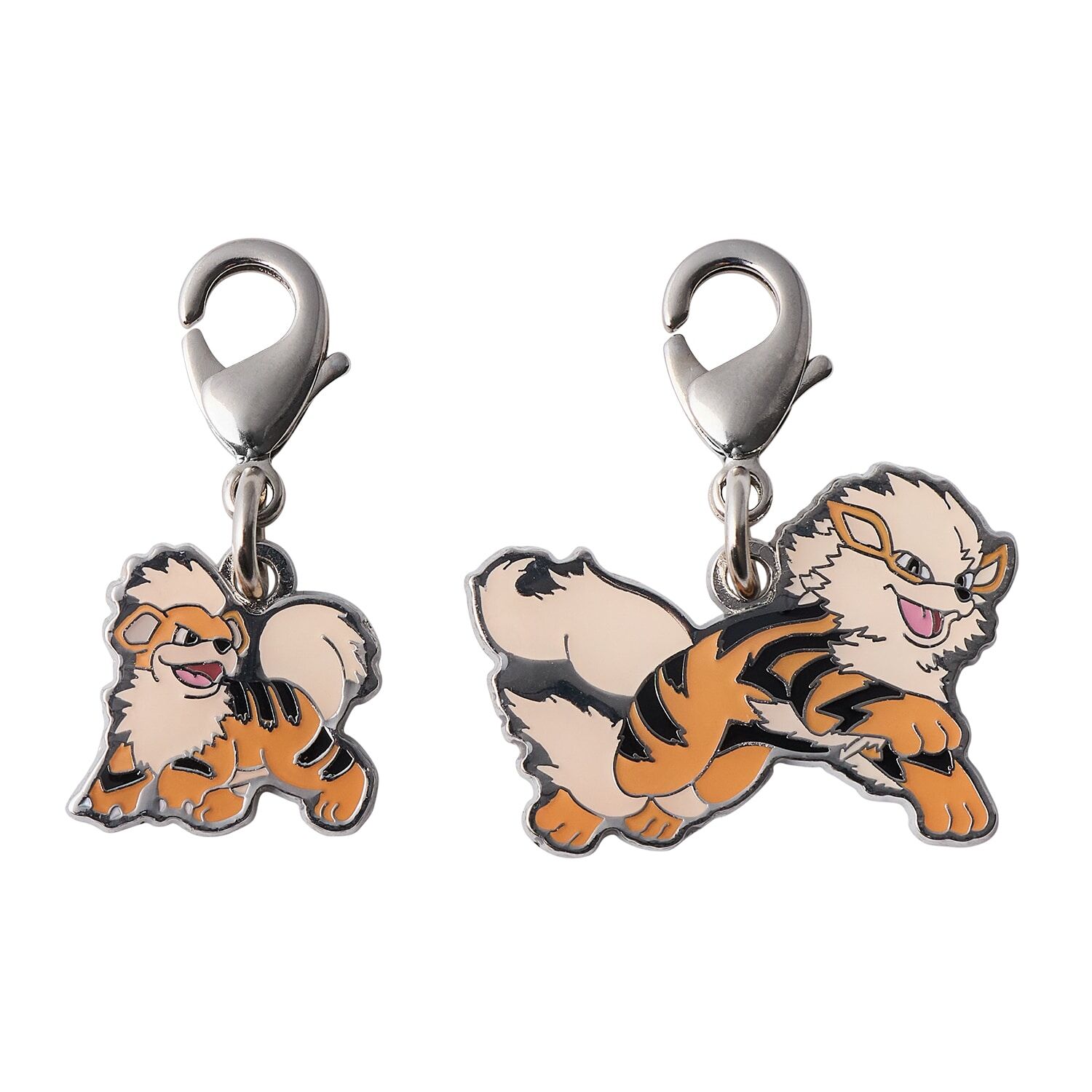 Pokemon Center - Growlithe und Arcanine Schlüsselanhänger - 2 Stück