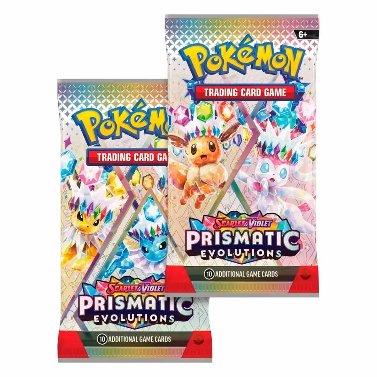 Pokémon TCG: Scarlet & Violet Prismatic Evolutions 2-Pack Blister Eevee Pokemon Day Stamp - EN (US-Import)