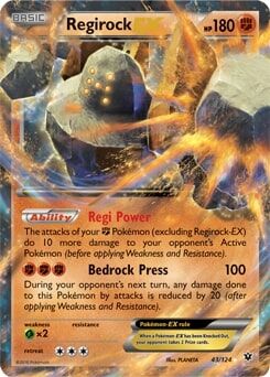 Regirock EX 43/124 - Pokémon TCG