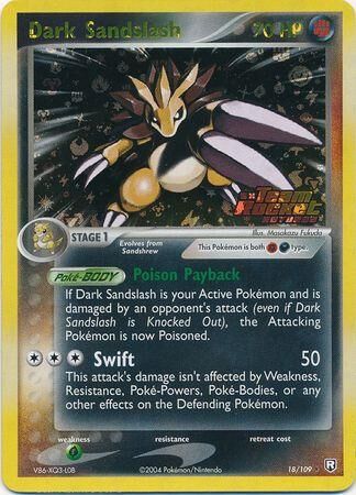 Dark Sandslash - 18/109 - Reverse Holo - EN