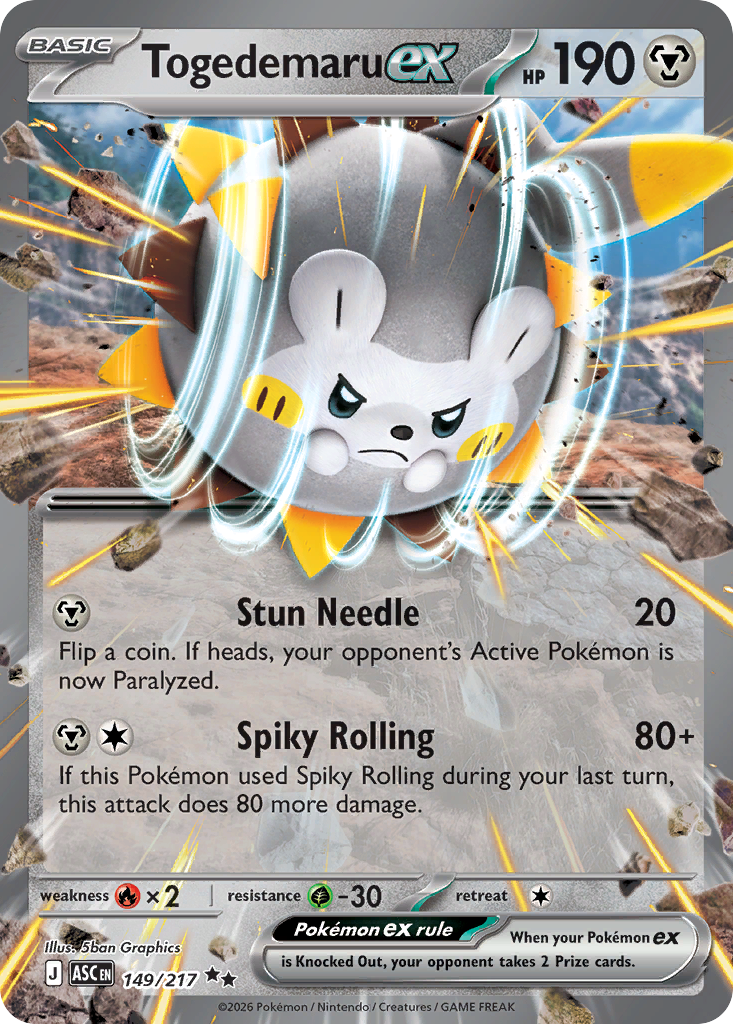 Togedemaru ex - 149/217 - EN Togedemaru ex - 149/217 - EN