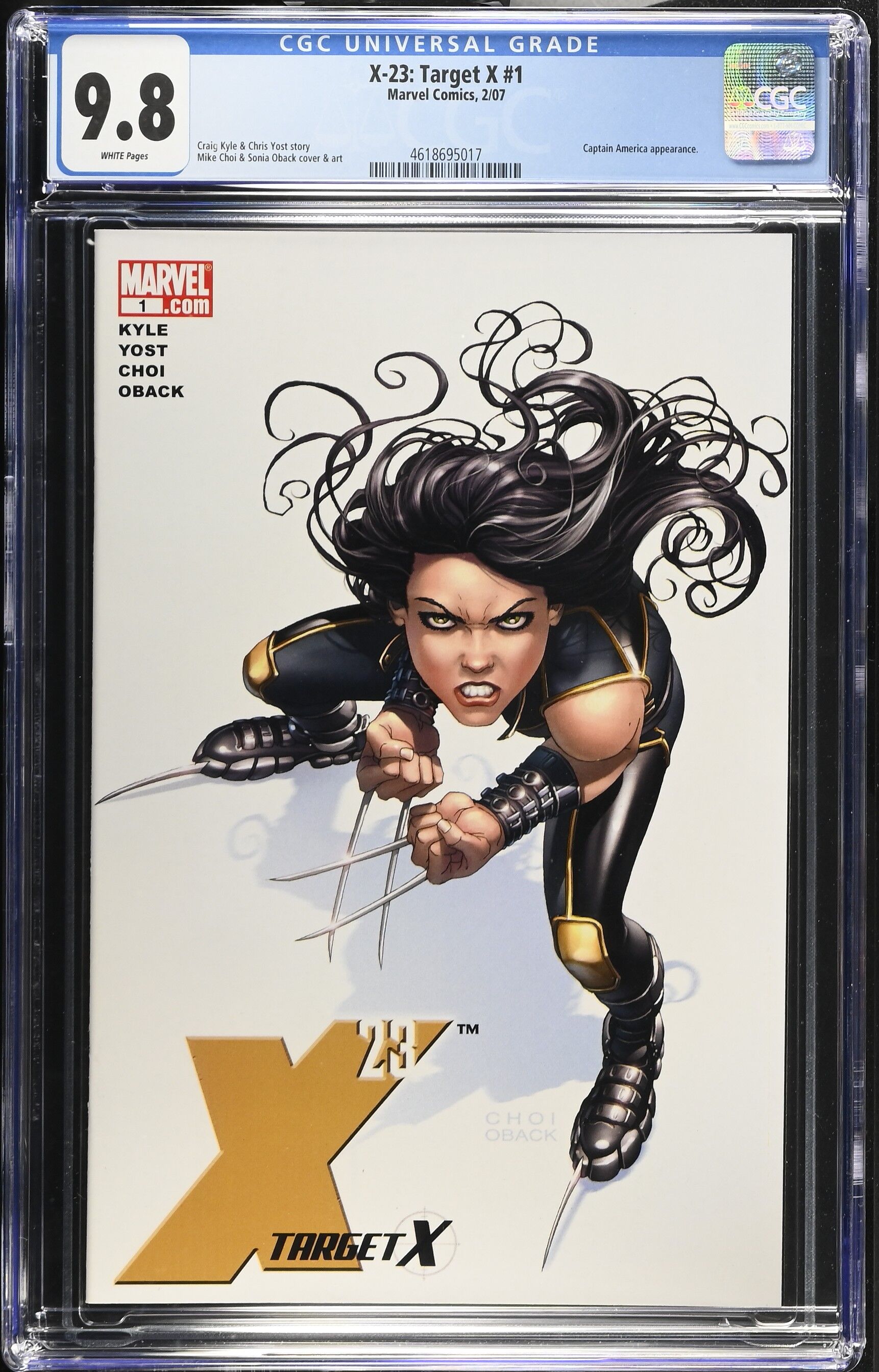 X-23 Target X #1 CGC 9.8 Top Pop! X-23 Target X #1 CGC 9.8 Top Pop!